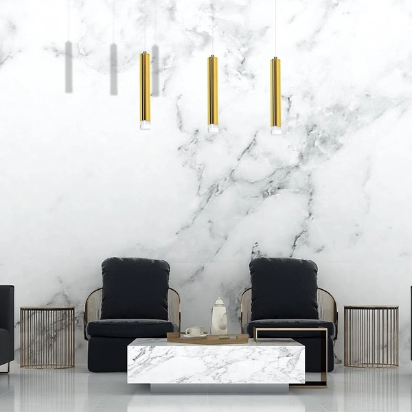 LAMPA wisząca GOLDIE ML5714 Milagro metalowa OPRAWA zwis LED 15W 4000K tuby na listwie złote