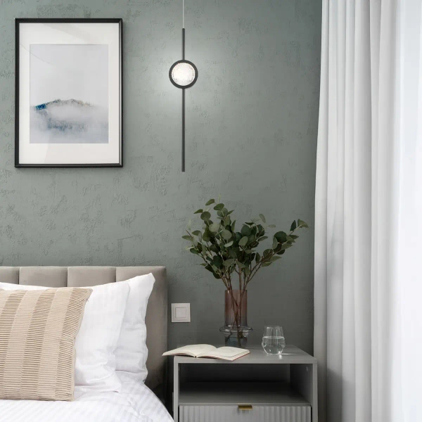 Salonowa lampa wisząca Barletta QN-BARLETTA-1P-BK LED 6W 3000K czarny