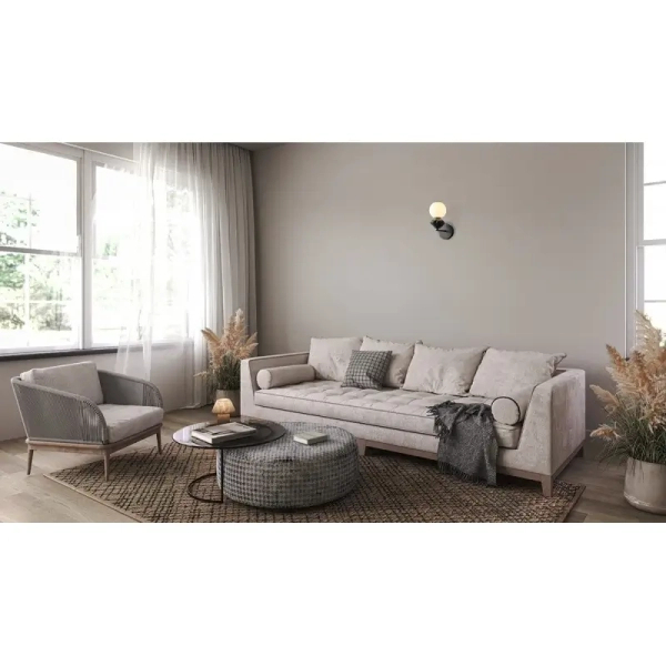 Ceramiczna lampa ścienna Balos WL-94921-1B-BK LED 5W 3000K czarny