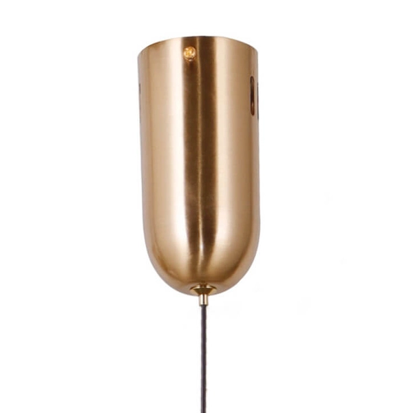 Lampa zwieszana Rastia PND-34361-L-HBR-OPAL LED 12W 3000K złota biała