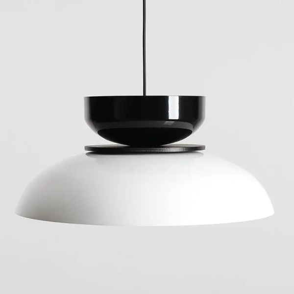 Lampa wisząca nad wyspę ALDO 1152G2_3_C do jadalni biała czarna