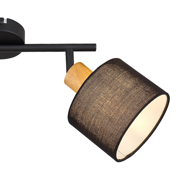 Sufitowa lampa regulowana Miguel 3245 do jadalni nad stół drewno czarna