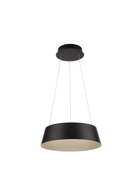 Nowoczesna lampa wisząca CANCUN LE42802 do holu LED 40W 3000K czarna złota