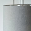 Salonowa lampa podłogowa Highclere 112570 z abażurem brązowa nikiel