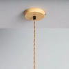 Wisząca lampa japandi Ponti ABR-LWPP1-E27 Abruzzo nad stół bambus brązowy