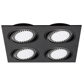 Oprawa 4-punktowa sufitowa Boxy 20073-BK Zumaline spot downlight czarny