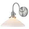 Ścienna lampa ceramiczna Hadano HAD0761-10 żebrowana chrom biały