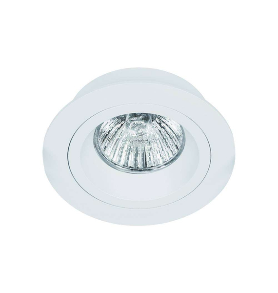 Oczko LAMPA sufitowa Foro Bianco Orlicki Design metalowa OPRAWA okrągły wpust do zabudowy biały