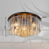 Sufitowa lampa szklana GORLEY 15698D1 do salonu przydymiona