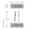 Designerski żyrandol Spring P0578-06C-P7TF Zumaline czarny złoty przezroczysty