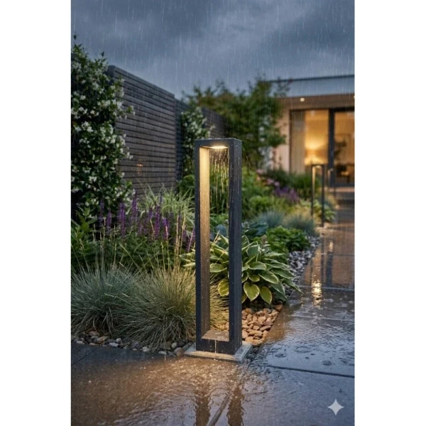 Lampa ogrodowa CAVALIO grafitowa AZ7139 1xLED 10W 3000K IP65 słupek