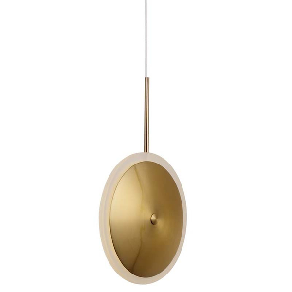 Nowoczesna lampa wisząca CGBING20 LED 5W talerz mosiądz