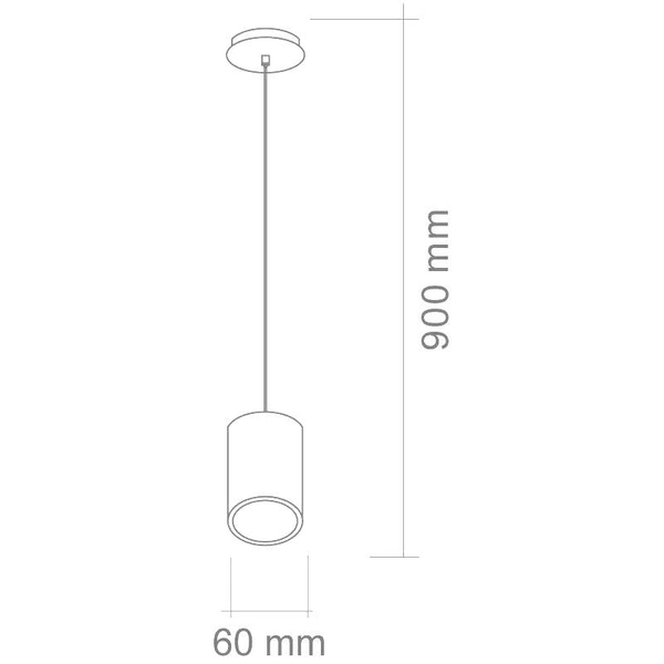 LAMPA wisząca Kika S 120 Orlicki Design metalowa OPRAWA zwis tuba czarna