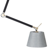 Wisząca lampa pokojowa zestaw Zyta AZ4192+AZ2601 wysięgnik czarna szara