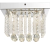 Lampa sufitowa crystal Mathilda 68396-12 LED 12W 4000K chrom