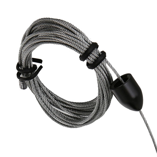 ZAWIESIE linowe HT4-J09/BK Italux ZWIS do 3-fazowego systemu szynowego czarne