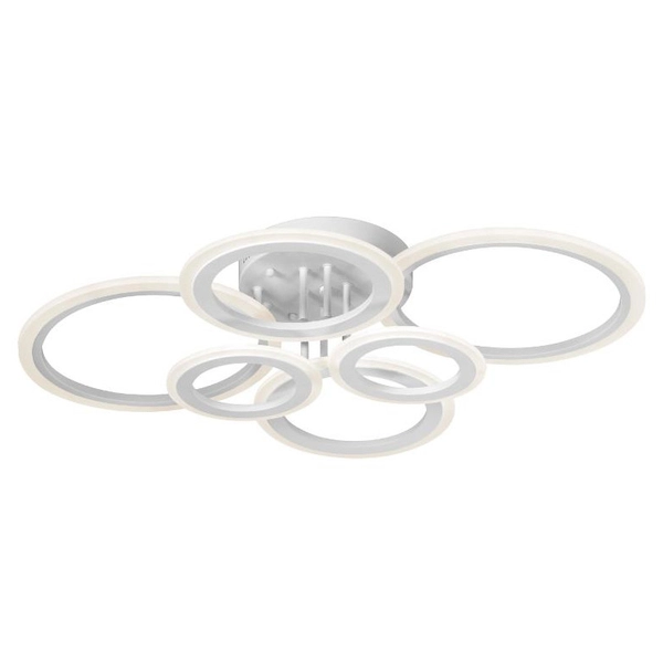 Plafon natynkowy biały W7108-3+3 ledowa plafoniera sufitowa 126W