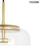 Wisząca lampa kopułowa Eden MSE010100147 Moosee do salonu złoty przezroczysty