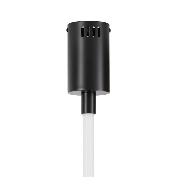 Lampa wisząca wąż ledowy SNAKE MD1021-4 black czarna metal PVC LED 60W 3000K 4M do jadalni