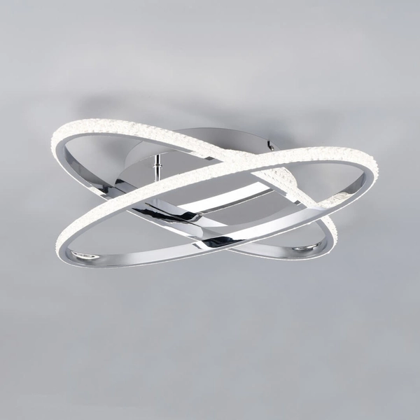 Sufitowa lampa pierścieniowa Lane R67802106 metalowa srebrny