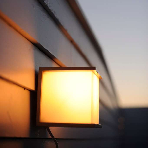 Zewnętrzna LAMPA elewacyjna BOX CUBE 5184601118 Lutec metalowa OPRAWA kinkiet kostka ścienna IP44 szara
