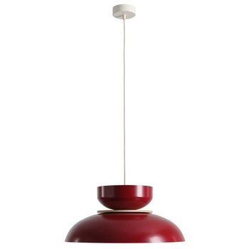 Metalowa wisząca lampa Aldo 1152G15_15_J do salonu czerwony