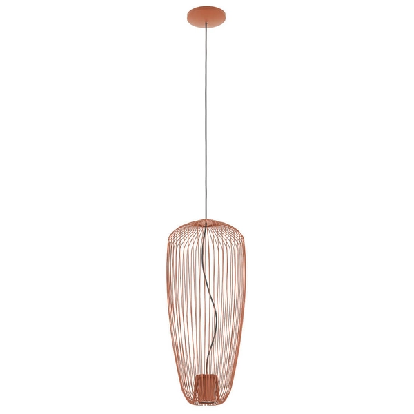 Druciana lampa wisząca nad stół PUMPKIN 11496 terakota