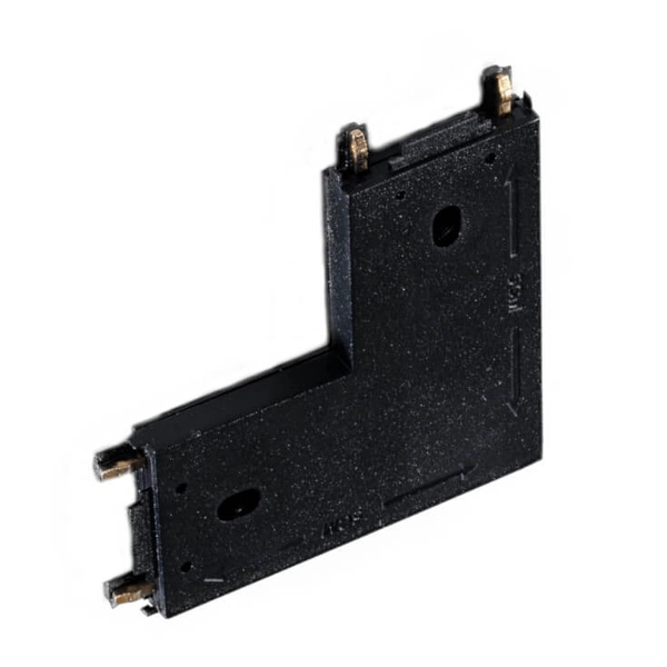 Metalowy L-łącznik do szynoprzewodu Gamma 1-faz czarny