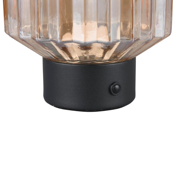 Nocna lampka Lord R57761113 LED 2W 3000K ładownie USB czarna bursztynowa