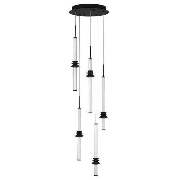 Kaskadowa lampa wisząca URUBICHA LE44691 LED 32W 3000K tuby czarne