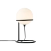 Stolikowa lampa okrągła Wilson 2412575003 biała czarna