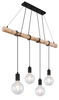 Wisząca lampa Auston 15439-4 kuchenna nad wyspę drewno