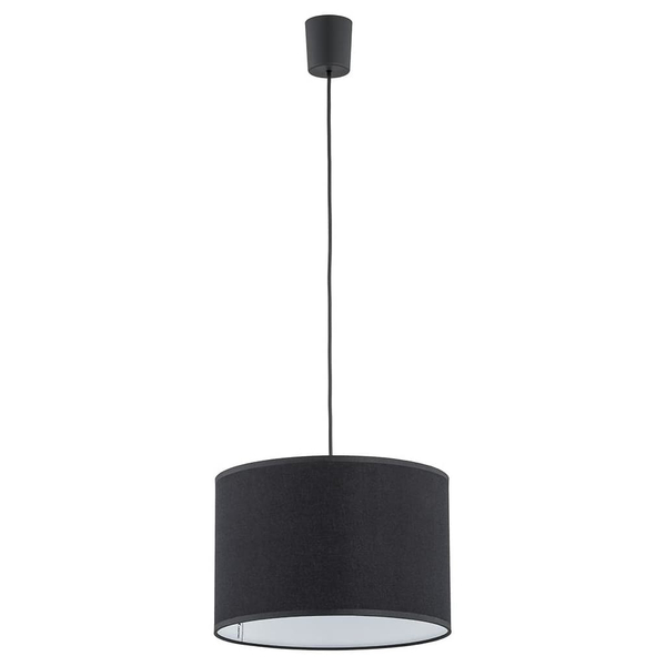 Salonowa lampa wisząca Rondo 3464 TK Lighting okrągła z kloszem czarna