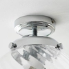 Kulista lampa sufitowa Milston 96488 IP44 szklana chrom przezroczysty