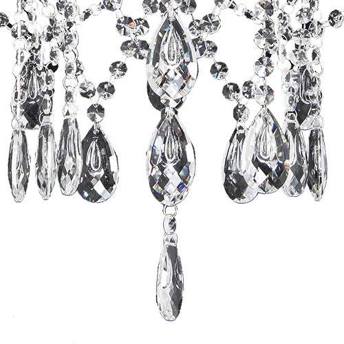 Żyrandol LAMPA wisząca VEN W-N 2325/5 pałacowa OPRAWA z kryształkami ZWIS crystal maria teresa przezroczysty
