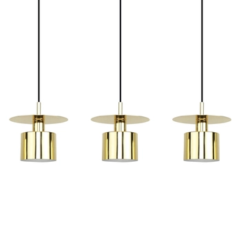 Potrójna lampa zwisowa do jadalni Sarda A8183-3A Zumaline metalowa złota