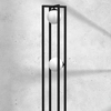 Podłogowa lampa stojąca Diego MLP8572 klatka czarna biała