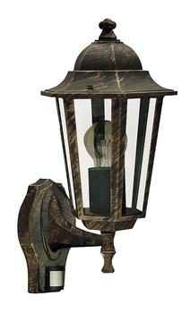 Kinkiet ogrodowy lampion Velence 8218 Rabalux IP43 szklany klosz złoty