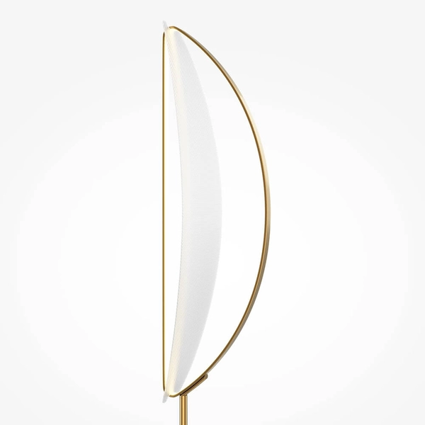 Podłogowa lampa Breeze MOD281FL-L33BS3K LED 33W 3000K przezroczysty mosiądz