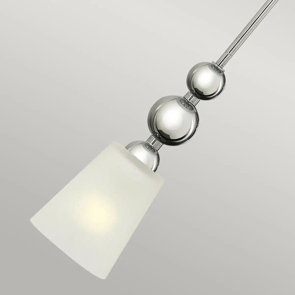 LAMPA wisząca HK-ZELDA-P-A-PN Elstead HINKLEY szklana OPRAWA retro ZWIS podłużny nikiel biały