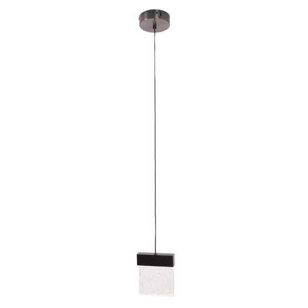 Zwieszana lampa salonowa VETRO P0574D Maxlight LED 4,5W 3000K glamour czarny przezroczysty