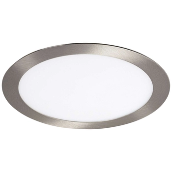 Wpust LAMPA sufitowa LOIS 5575 Rabalux okrągła OPRAWA podtynkowa LED 18W 3000K satynowy chrom