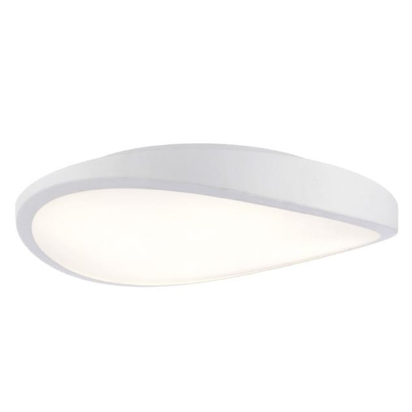 Biała lampa sufitowa Circulo nad łóżko nieregularny kształt