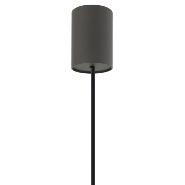 Regulowana wisząca lampa LAGO 11675 tuba tkanina szara