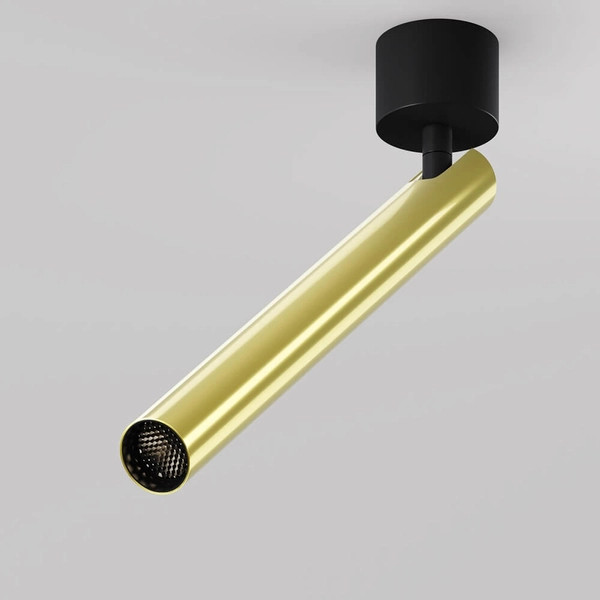 Sufitowa lampa metalowa Focus C141CL-L300-6W3K-BBS LED 6W 3000K mosiądz