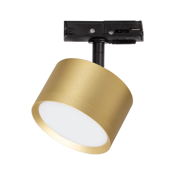 Okrągła lampa sufitowa Cyklop ML1199 do szyny jednofazowej złoty