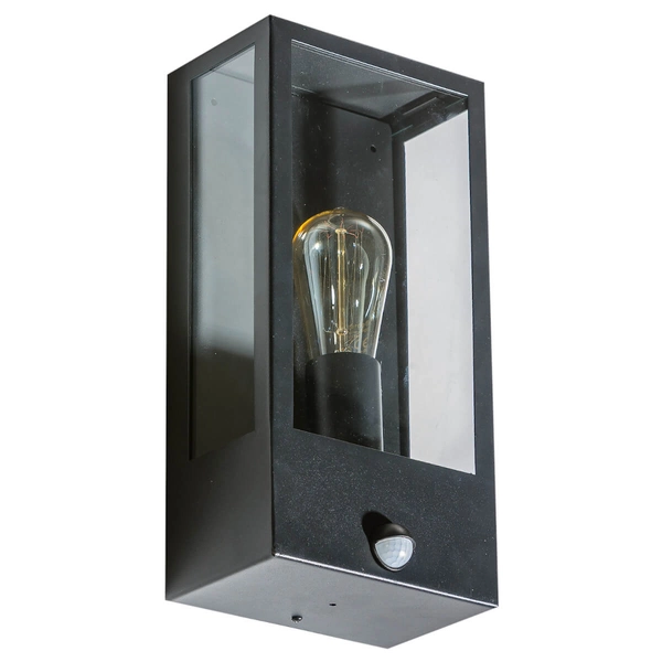 Ścienna lampa zewnętrzna Niklas AZ4487 IP44 z czujnikiem ruchu czarna