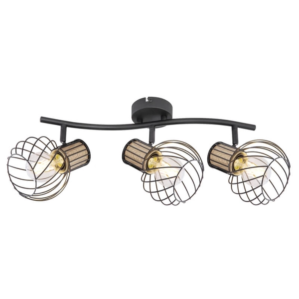 Sufitowa lampa ruchoma Luise 54012-3DS 3-punktowa czarna