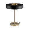Lampa stołowa Artdeco MT8872 black Step włącznik na sznurku czarna złota