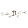 Loftowa lampa sufitowa Dorado LP-002/6C szklane kule molekuły złote białe